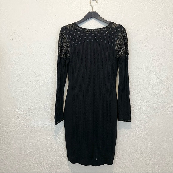 J. Peterman Small Sweater Dress Black Long Sleeve S - Picture 12 of 13